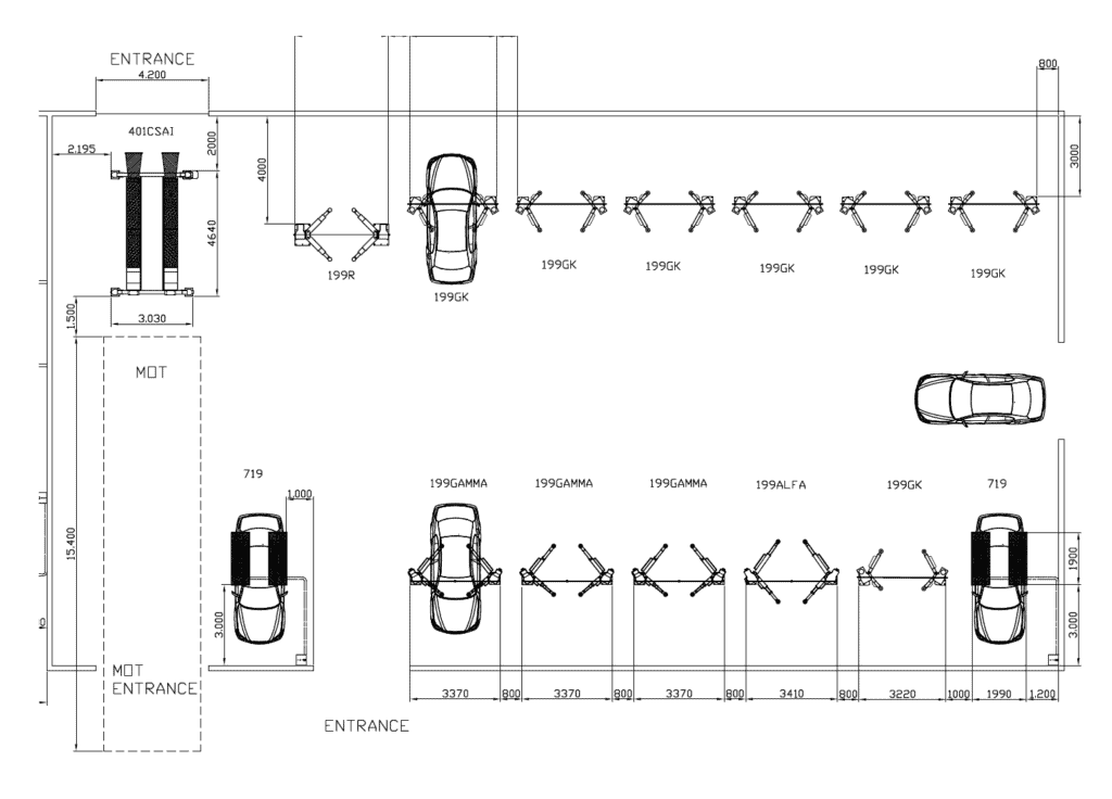 Hippo Motor group lift installation plan diagram